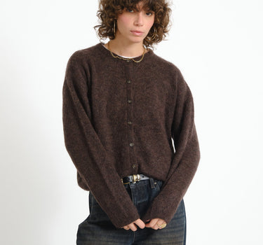 TILTIL Senna Mohair Cardigan Bruin - Things I Like Things I Love