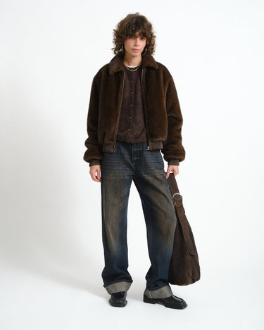 TILTIL Senna Mohair Cardigan Bruin - Things I Like Things I Love