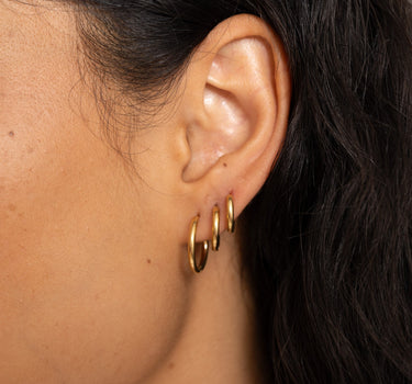 TILTIL Set of 2 Basic Hoopy Goldplated - Things I Like Things I Love