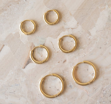 TILTIL Set of 2 Basic Hoopy Goldplated - Things I Like Things I Love