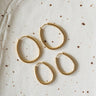 TILTIL Set of 2 Basic Oval Hoopy Gold - Things I Like Things I Love