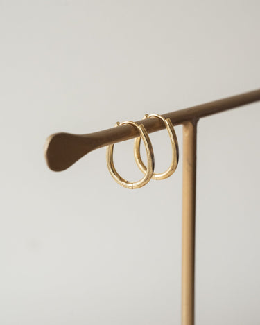 TILTIL Set of 2 Basic Oval Hoopy Gold - Things I Like Things I Love