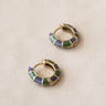 TILTIL Set Of 2 Double Colored Hoop Earrings Gold - Things I Like Things I Love