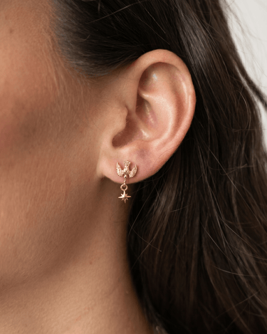 TILTIL SET OF 2 Earrings Bird Stud Gold - Things I Like Things I Love