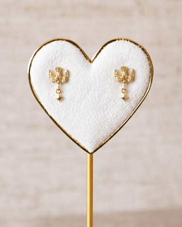 TILTIL SET OF 2 Earrings Bird Stud Gold - Things I Like Things I Love