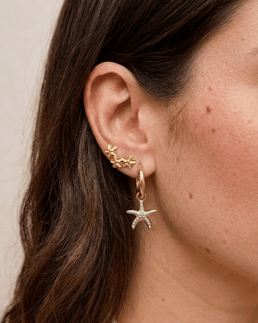 TILTIL Set of 2 Earrings Flower Stud Gold - Things I Like Things I Love