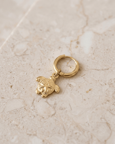 TILTIL Set Of 2 Earrings Gold Plated Hoop Turtle - Things I Like Things I Love