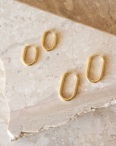 TILTIL Set Of 2 Earrings Josy Oval Gold - Things I Like Things I Love