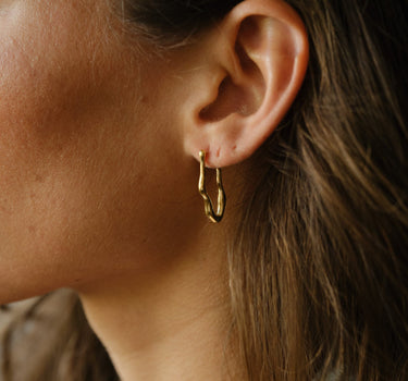 TILTIL SET OF 2 Earrings Set Wavy Gold - Things I Like Things I Love