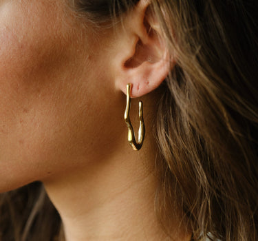 TILTIL SET OF 2 Earrings Set Wavy Gold - Things I Like Things I Love