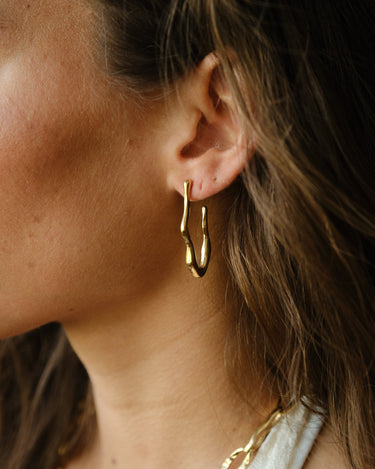 TILTIL SET OF 2 Earrings Set Wavy Gold - Things I Like Things I Love