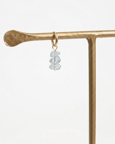 TILTIL set of 2 Earrings Stella Stones Baby Blue Gold - Things I Like Things I Love