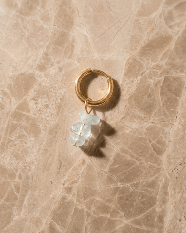TILTIL set of 2 Earrings Stella Stones Baby Blue Gold - Things I Like Things I Love
