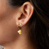 TILTIL set of 2 Earrings Stella Stones Butter Yellow Gold - Things I Like Things I Love