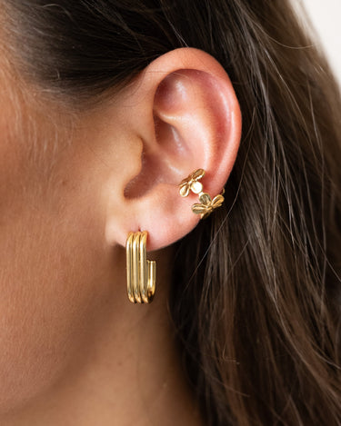TILTIL Set Of 2 Earrings Triple Oval Gold - Things I Like Things I Love