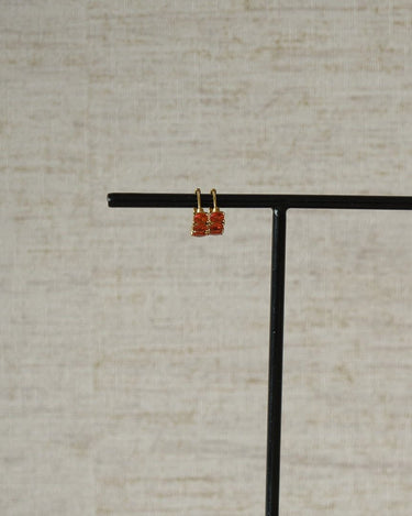 TILTIL SET OF 2 Earrings Zircon Chunky Orange - Things I Like Things I Love