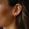TILTIL SET OF 2 Earrings Zircon Chunky Orange - Things I Like Things I Love