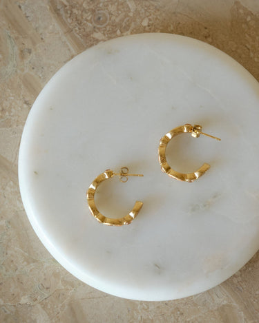 TILTIL Set of 2 Earrings Zircon Large Orange - Things I Like Things I Love