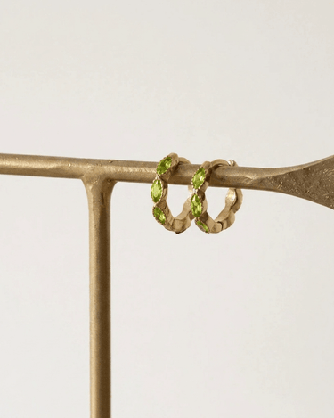 TILTIL SET OF 2 Earrings Zircon Moss Green Light Green - Things I Like Things I Love