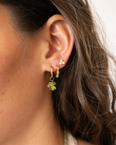 TILTIL SET OF 2 Earrings Zircon Moss Green Light Green - Things I Like Things I Love