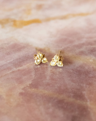 TILTIL SET OF 2 Earrings Zircon Stud Green - Things I Like Things I Love