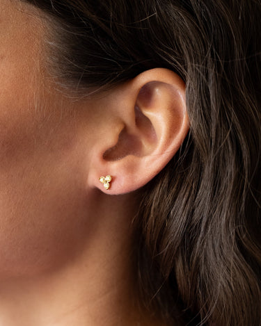 TILTIL SET OF 2 Earrings Zircon Stud Green - Things I Like Things I Love