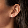 TILTIL SET OF 2 Earrings Zircon Stud Green - Things I Like Things I Love