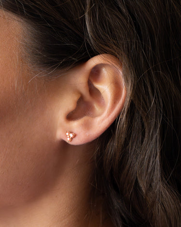 TILTIL SET OF 2 Earrings Zircon Stud Orange - Things I Like Things I Love