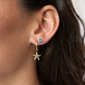 TILTIL SET OF 2 Earrings Zircon Stud Turquoise - Things I Like Things I Love