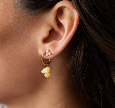 TILTIL Set of 2 Earrings Zircon Stud Yellow - Things I Like Things I Love