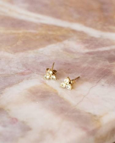 TILTIL Set of 2 Earrings Zircon Stud Yellow - Things I Like Things I Love