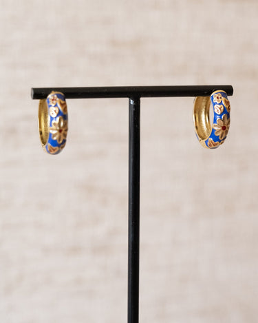 TILTIL Set of 2 Hoop Artsy Dark Blue - Things I Like Things I Love
