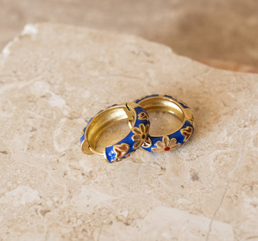 TILTIL Set of 2 Hoop Artsy Dark Blue - Things I Like Things I Love