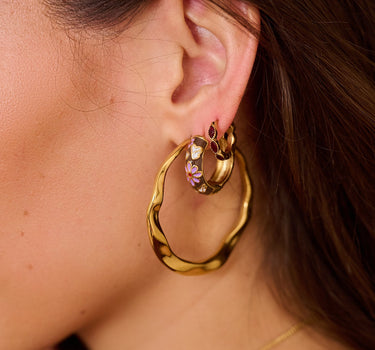 TILTIL Set of 2 Hoop Artsy Dark Brown - Things I Like Things I Love