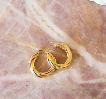 TILTIL Set of 2 Hoop Goldplated Amy - Things I Like Things I Love