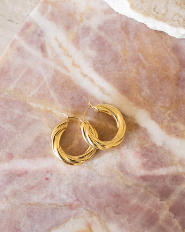 TILTIL Set of 2 Hoop Goldplated Amy - Things I Like Things I Love