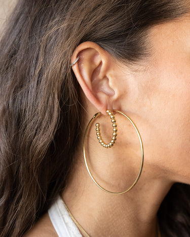 TILTIL Set of 2 Hoop Goldplated Big Hoopy - Things I Like Things I Love