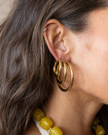 TILTIL Set of 2 Hoop Goldplated Boldy - Things I Like Things I Love