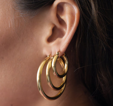 TILTIL Set of 2 Hoop Goldplated Boldy - Things I Like Things I Love