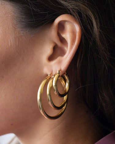 TILTIL Set of 2 Hoop Goldplated Boldy - Things I Like Things I Love