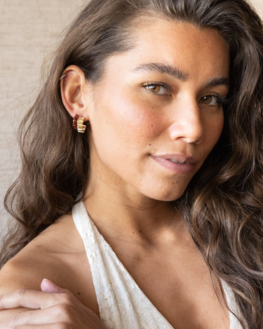 TILTIL Set of 2 Hoop Goldplated Merel Blackbird - Things I Like Things I Love
