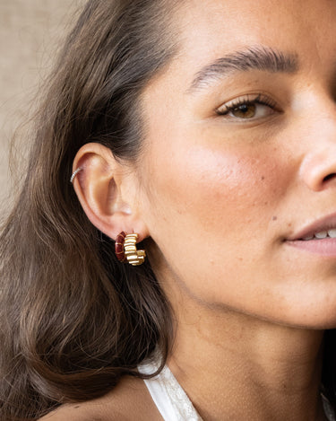 TILTIL Set of 2 Hoop Goldplated Merel Blackbird - Things I Like Things I Love