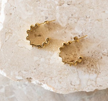 TILTIL Set of 2 Hoop Goldplated Merel Blackbird - Things I Like Things I Love