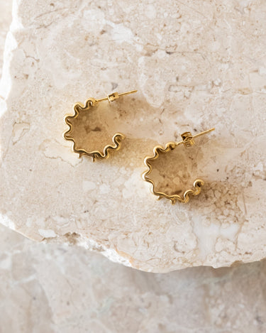 TILTIL Set of 2 Hoop Goldplated Merel Blackbird - Things I Like Things I Love
