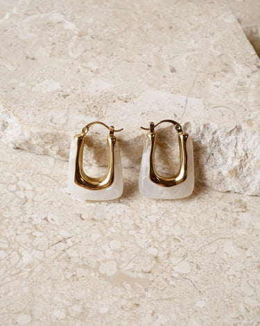 TILTIL Set of 2 Hoop Torty Creme Gold - Things I Like Things I Love