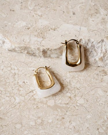 TILTIL Set of 2 Hoop Torty Creme Gold - Things I Like Things I Love