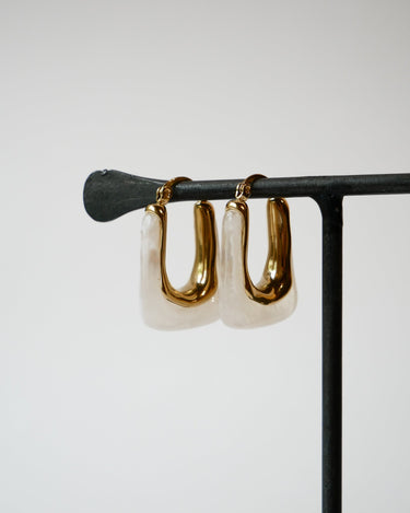 TILTIL Set of 2 Hoop Torty Creme Gold - Things I Like Things I Love