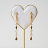 TILTIL Set Of 2 Jane Zircon Long Stud Earrings Gold - Things I Like Things I Love