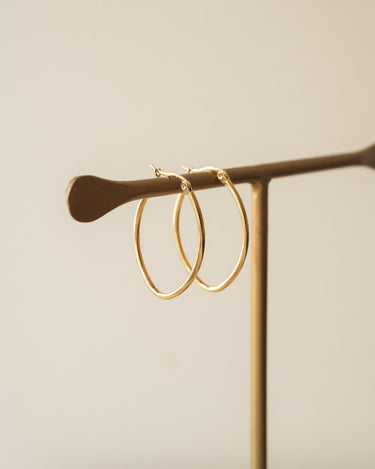TILTIL Set of 2 Oval Hoopy Goldplated - Things I Like Things I Love