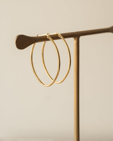 TILTIL Set of 2 Oval Hoopy Goldplated - Things I Like Things I Love